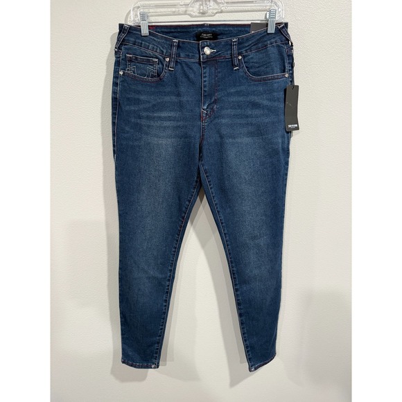 True Religion Denim - True Religion Crystal Skinny Jeans Womens 30 Blue Denim Mid-Rise Jennie Curvy